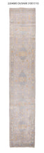 3x16 Modern Oushak Area Runner Rug
