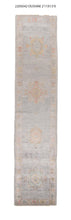 3x13 Modern Oushak Area Runner Rug