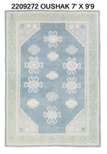 7x10 Modern Oushak Area Rug