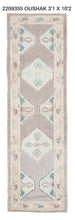 3x10 Modern Oushak Area Runner Rug