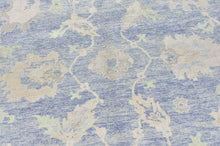 12x18 Blue Modern Oushak Area Rug