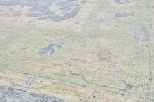 12x18 Blue Modern Oushak Area Rug