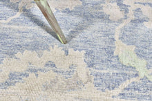 12x18 Blue Modern Oushak Area Rug