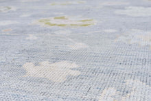 12x18 Gray Blue Modern Oushak Area Rug