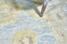 12x19 Blue Modern Oushak Area Rug