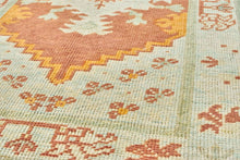 2x10 Red Modern Oushak Runner Rug