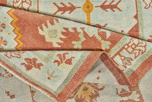 2x10 Red Modern Oushak Runner Rug