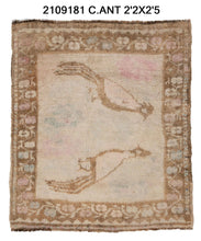 2x2 Old & Vintage Turkish Area Rug