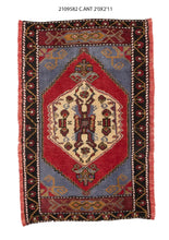 2x3 Old& Vintage Turkis Area Rug