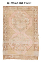 2x3 Old & Vintage Turkish Area Rug