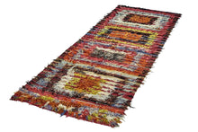 3x10 Red Vintage Turkish Runner Rug