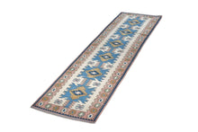 3x12 Blue Vintage Turkish Runner Rug