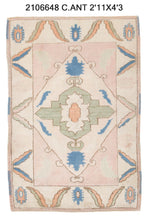 3x4 Old & Vintage Turkish Area Rug