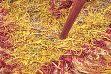 3x4 Yellow Vintage Turkish Area Rug