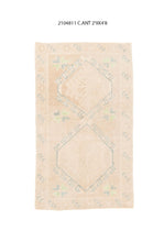 3x5 Old& Vintage Turkish Area Rug