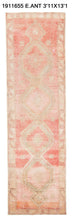 4x13 Old & Vintage Turkish Area Runner Rug