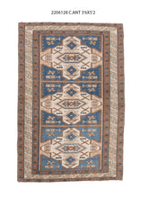4x5 Old & Vintage Turkish Area Rug