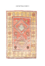 4x6 Old & Vintage Turkish Area Rug