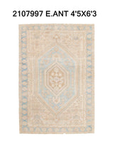 4x6 Old & Vintage Turkish Area Rug