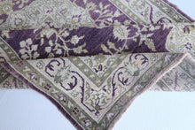 4x6 Purple & Wheat Vintage Turkish Area Rug