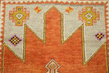 4x6 Red Vintage Turkish Area Rug