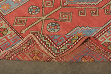 4x6 Red Vintage Turkish Area Rug