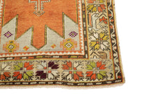 4x6 Red Vintage Turkish Area Rug