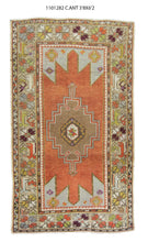 4x6 Red Vintage Turkish Area Rug