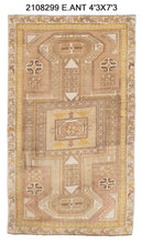 4x7 Old & Vintage Turkish Area Rug