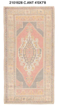 4x8 Old & Vintage Turkish Area Rug