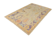 4x8 Yellow Vintage Oushak Area Rug