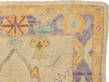 4x8 Yellow Vintage Oushak Area Rug