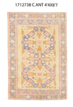 4x9 Old& Vintage Turkish Area Rug