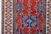 5x7 Red Vintage Turkish Area Rug