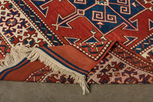 5x7 Red Vintage Turkish Area Rug