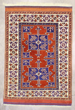 5x7 Red Vintage Turkish Area Rug