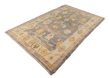 5x8 Purple Vintage Oushak Area Rug