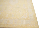 7x11 Yellow Modern Oushak Area Rug
