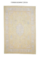 7x11 Yellow Modern Oushak Area Rug