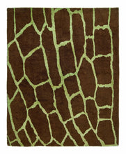 8x10 Modern Tulu Turkish Area Rug