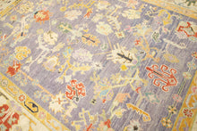 9x11 Purple Vintage Oushak Area Rug