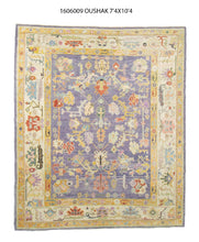 9x11 Purple Vintage Oushak Area Rug
