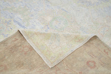 9x12 Blue Modern Oushak Area Rug