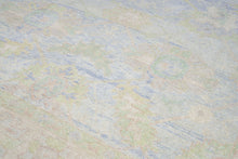 9x12 Blue Modern Oushak Area Rug