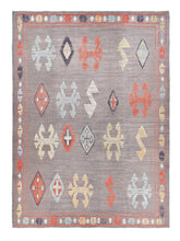 9x12 Colorful Modern Turkish Area Rug