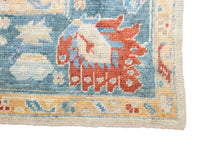 9x12 Yellow Modern Oushak Area Rug