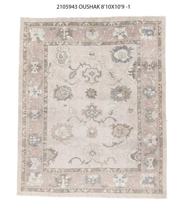 10x11 Modern Oushak Area Rug