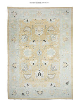 10x14 Light Olive Modern Oushak Area Rug