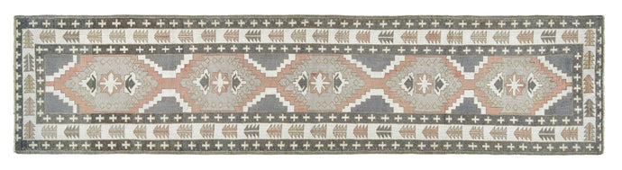 2x11 Colorful Old & Vintage Turkish Runner Rug