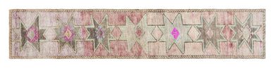 2x12 Colorful Old & Vintage Turkish Runner Rug